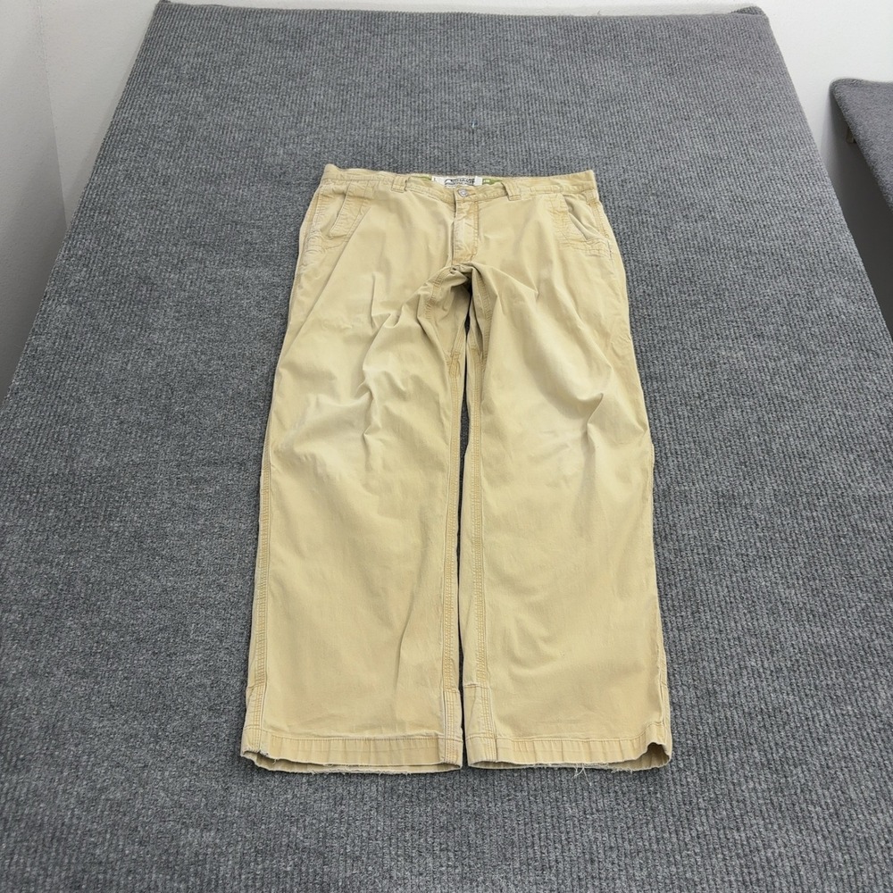 Mountain Khakis Pants Mens 36x30 Khaki Cotton Spandex Relaxed Fit Outdoor Casual